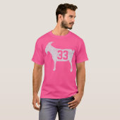 Ziege 33 Vogel T-Shirt (Vorne ganz)