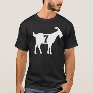 Ziege 7 G.O.A.T. Zahl Sieben Ziege T-Shirt