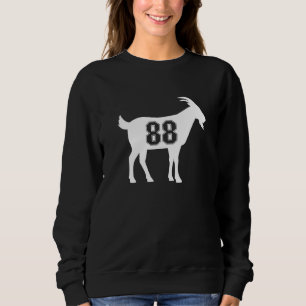 Ziege 88 G.O.A.T. Nummer 80 acht Ziege Sweatshirt