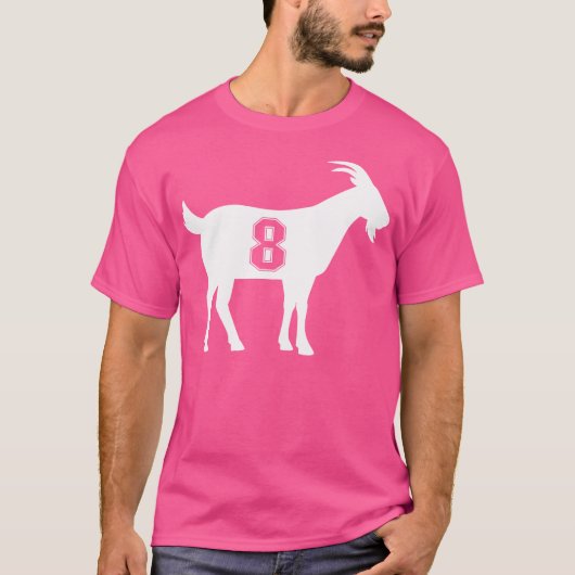 Ziege 8 Ziege Zahl acht Ziege T-Shirt (Vorderseite)