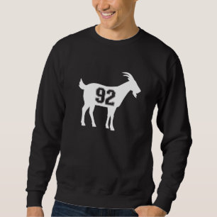 Ziege 92 G.O.A.T. Nummer zweiundneunzig Ziege Sweatshirt