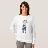 Ziege als Bauer mit Eimer T-Shirt (Vorne ganz)