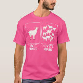 Ziege als Heimziege T-Shirt (Vorderseite)