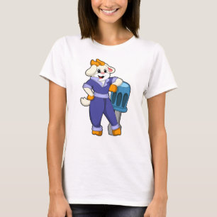 Ziege als Mechanik mit Schraubendreher T-Shirt