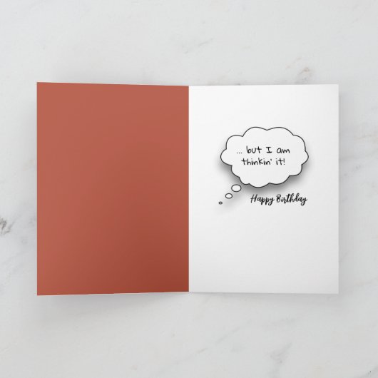 Ziege Alt Geburtstag Spaß Karte (Innenseite)