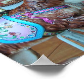 Ziege auf der Merry-Go-Runde Poster (Ecke)