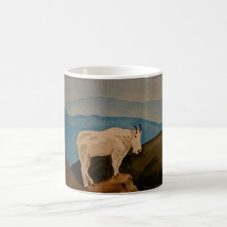 Ziege auf einem Berg Kaffeetasse