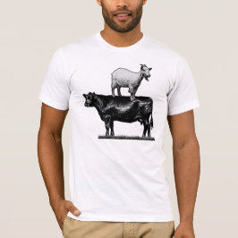 Ziege auf Kuh-T - Shirt
