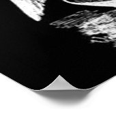 Ziege aus schwarzen und weißen Menden Poster (Ecke)