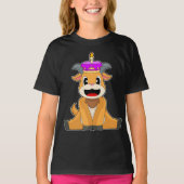 Ziege Birthday Candle Cake T-Shirt (Vorderseite)