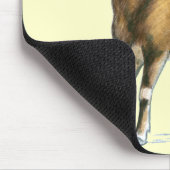 Ziege: braun mousepad (Ecke)