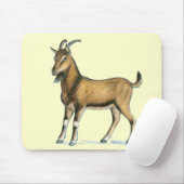Ziege: braun mousepad (Mit Mouse)