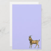 Ziege: Brown Briefpapier (Vorne/Hinten)