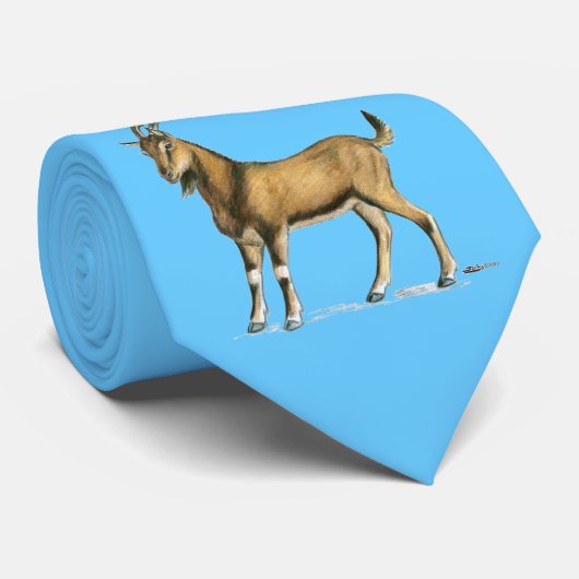 Ziege:  Brown Krawatte (Gerollt)