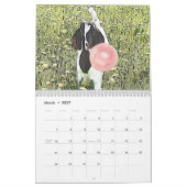 ZIEGE | Bubblegum Aquarellmalerei Ziegenkalender Kalender (Mär 2027)