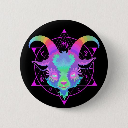 Ziege Button (Vorderseite)