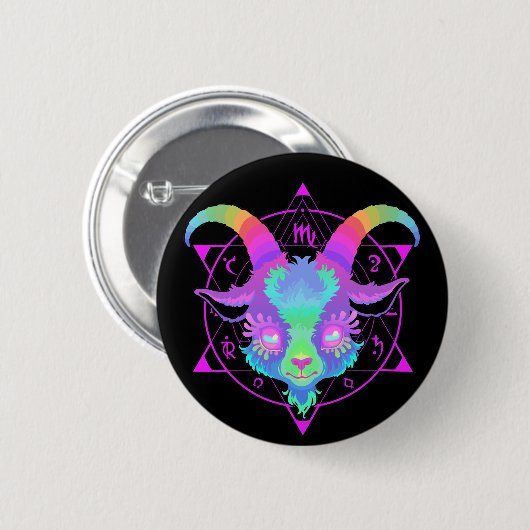 Ziege Button (Vorne & Hinten)