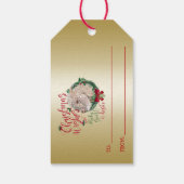 ZIEGE | Christmas Wünsche Baby Goat Kisses Angora Geschenkanhänger (Rückseite)