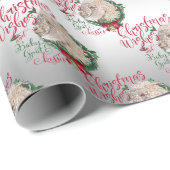 ZIEGE | Christmas Wünsche Baby Goat Kisses Angora Geschenkpapier (Rolleneckpunkt)