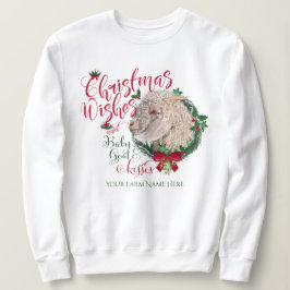 ZIEGE | Christmas Wünsche Baby Goat Kisses Angora Sweatshirt
