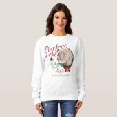 ZIEGE | Christmas Wünsche Baby Goat Kisses Angora Sweatshirt (Vorne ganz)