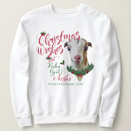 ZIEGE | Christmas wünscht Baby Goat Kisses LaManch Sweatshirt