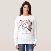 ZIEGE | Christmas wünscht Baby Goat Kisses LaManch Sweatshirt (Vorne ganz)