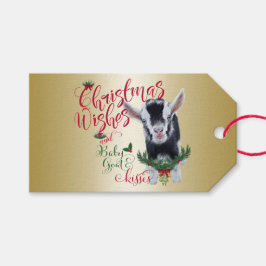ZIEGE | Christmas wünscht Baby Goat Kisses Nigeria Geschenkanhänger