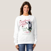 ZIEGE | Christmas wünscht Baby Goat Kisses Nigeria Sweatshirt (Vorne ganz)