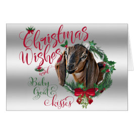 ZIEGE | Christmas wünscht Baby Goat Kisses Nubian 