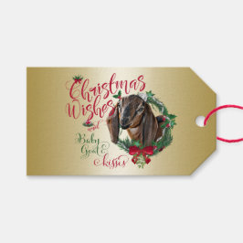 ZIEGE | Christmas wünscht Baby Goat Kisses Nubian  Geschenkanhänger