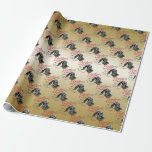 ZIEGE | Christmas wünscht Baby Goat Kisses Nubian  Geschenkpapier<br><div class="desc">KENNEN SIE DIESES Weihnachtsgeschenk Wrapping Paper- Adorable Porträtmalerei des nubischen Babys mit Weihnachtsgrün, Heiligen und Beeren, einem roten Bogen und Misteloe - mit verziertem Kalligrafiettext, der lautet: Weihnachten wünscht und Kinderziege alle auf einem herausnehmbaren goldenen Hintergrund - entfernen Sie Hintergrund, um Weiß zu zeigen oder einen beliebigen Farbhintergrund aus der...</div>