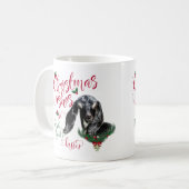 ZIEGE | Christmas wünscht Baby Goat Kisses Nubian Kaffeetasse (Vorderseite Links)