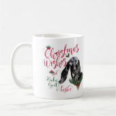 ZIEGE | Christmas wünscht Baby Goat Kisses Nubian Kaffeetasse (Links)