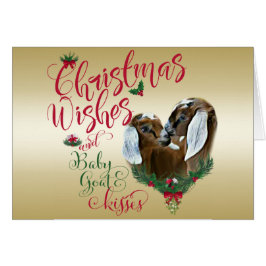 ZIEGE | Christmas wünscht Baby Goat Kisses Nubians