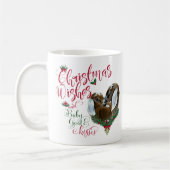 ZIEGE | Christmas wünscht Baby Goat Kisses Nubians Kaffeetasse (Links)