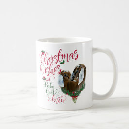 ZIEGE | Christmas wünscht Baby Goat Kisses Nubians Kaffeetasse