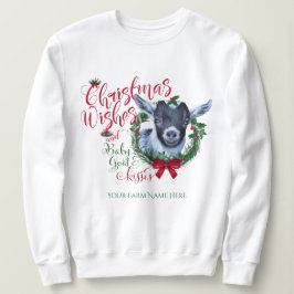 ZIEGE | Christmas wünscht Baby Goat Kisses Pygmy 2 Sweatshirt