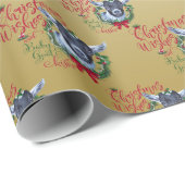 ZIEGE | Christmas wünscht Baby Goat Kisses Pygmy Geschenkpapier (Rolleneckpunkt)