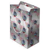 ZIEGE | Christmas wünscht Baby Goat Kisses Pygmy Mittlere Geschenktüte (Rückseite Schrägansicht)