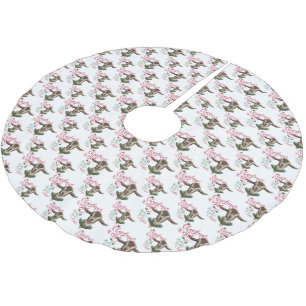 ZIEGE   Christmas wünscht Baby Goat Kisses Togg Polyester Weihnachtsbaumdecke