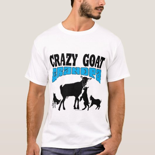 ZIEGE | Crazy Goat Grandpa Blue GYG T-Shirt (Vorderseite)