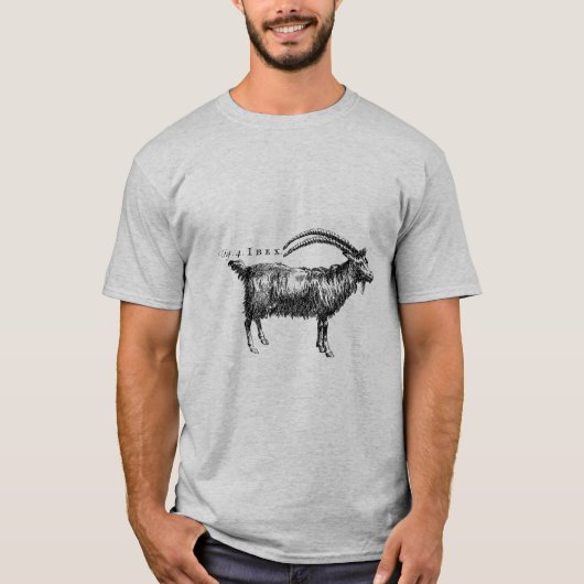 Ziege der antiken Naturgeschichte oder Ibex T-Shirt (Vorderseite)