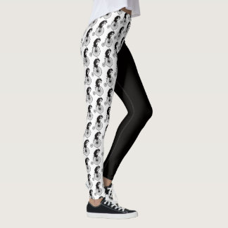 Ziege, die ein Fahrrad reitet Leggings