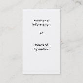 Ziege, die Visitenkarte bewirtschaftet oder (Rückseite)