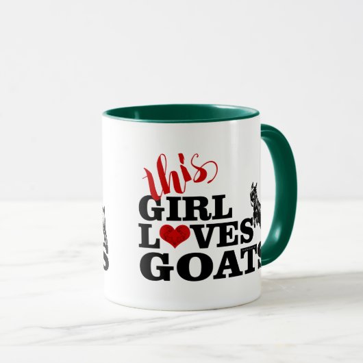 ZIEGE | Dieses Mädchen Lieben Ziegen spielend Pygm Tasse (VorderseiteRechts)