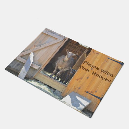 Ziege Doormat Fußmatte (Schrägansicht)