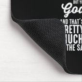Ziege, du kannst Glück nicht kaufen Mousepad (Ecke)