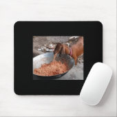 Ziege Eating Spaghetti Sticker Mousepad (Mit Mouse)