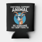 Ziege emotionale Unterstützung Tier Er schreit, al Dosenkühler (Vorderseite)